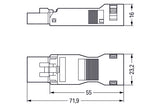 WAGO Steckverbinder Gebäude Stecker 4p Serie 890 890-134 Federzug 400V 16A