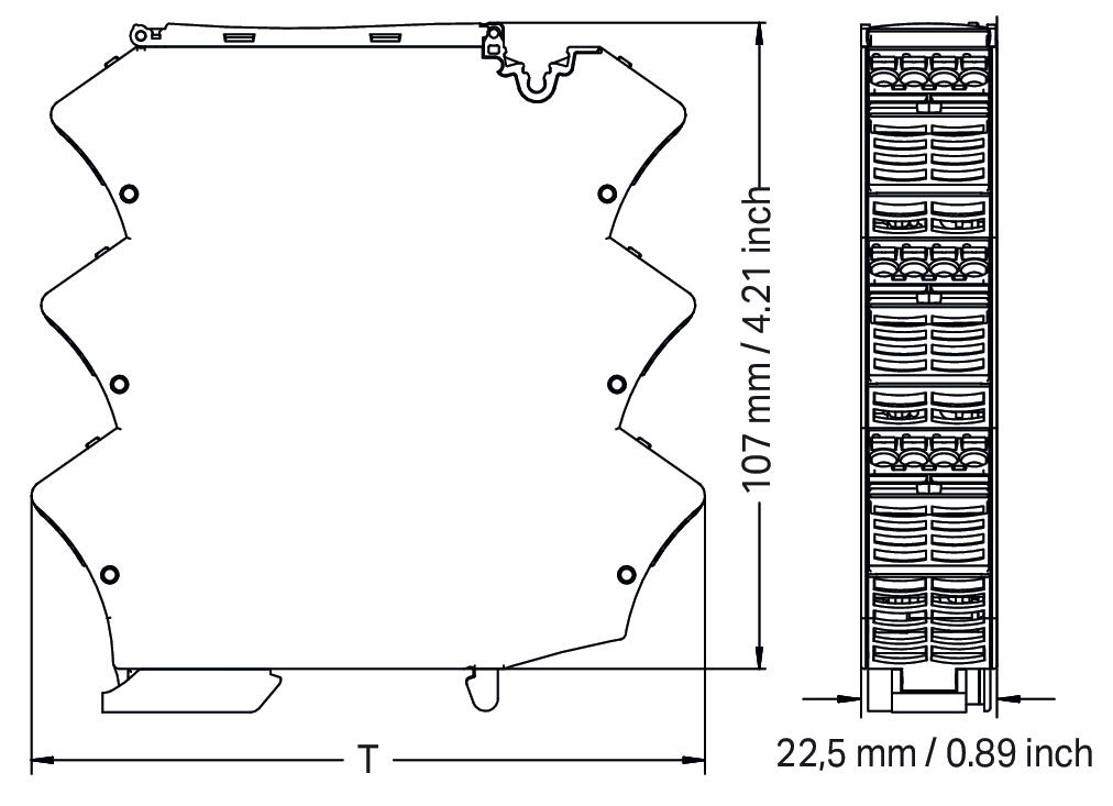 WAGO Elektronik-Leergehäuse IP20 Kst Serie 2857 2857-121 107x22,5x108mm