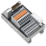 WAGO Übergabemodul 15p 50V 1A Federzug Serie 704 704-8012 D-Sub 66x105x50mm