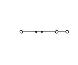 WAGO Reihenklemme 1Etage 3kl sw 800A 2102-5305 TS35