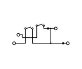 WAGO Trennreihenklemme gr 0,25-4qmm 16A Serie 2002 2002-2958 2Etagen