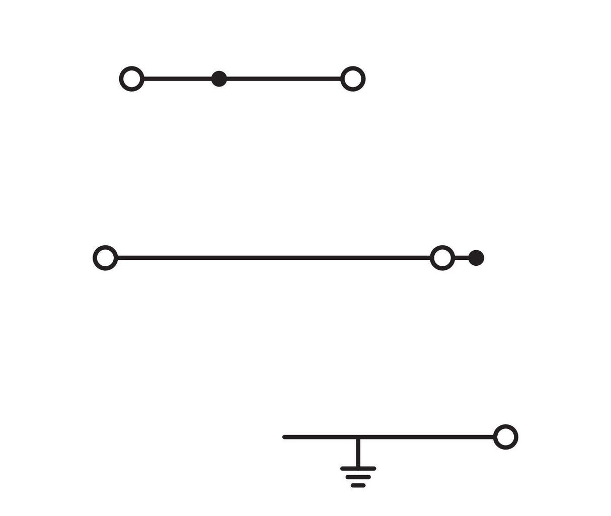 WAGO Installationsklemme 32A 0,25-4qmm Serie 2003 2003-7646 3pot gr Federzug