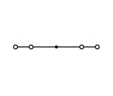 WAGO Reihenklemme 1Etage 4kl sw 20A TS35 Serie 280 280-831