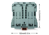 WAGO Reihenklemme 1Etage 2kl gr 353A Serie 285 285-1185 TS35