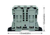WAGO Reihenklemme 50-185qmm 1Etage 2kl Serie 285 285-1161 gr 353A TS35