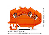 WAGO Reihenklemme 1Etage 3kl or 24A TS35 Serie 780 780-654