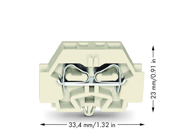 WAGO Klemmleiste 0,5-4qmm 23A 1p 7mm lgr Serie 262 262-180 Thermopl Federzug