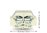 WAGO Klemmleiste 0,5-4qmm 23A 1p 7mm lgr Serie 262 262-180 Thermopl Federzug