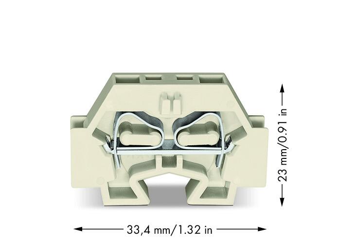 WAGO Klemmleiste 0,5-4qmm 23A 1p 7mm lgr Serie 262 262-181 Thermopl Federzug