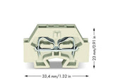 WAGO Klemmleiste 0,5-4qmm 23A 1p 7mm lgr Serie 262 262-181 Thermopl Federzug