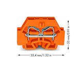 WAGO Klemmleiste 0,08-4qmm 24A 1p 7mm or Serie 262 262-306 Thermopl Federzug