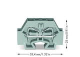 WAGO Klemmleiste 0,08-4qmm 24A 1p 7mm gr Serie 262 262-321 Thermopl Federzug