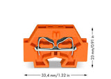 WAGO Klemmleiste 0,08-4qmm 24A 1p 7mm or Serie 262 262-326 Thermopl Federzug