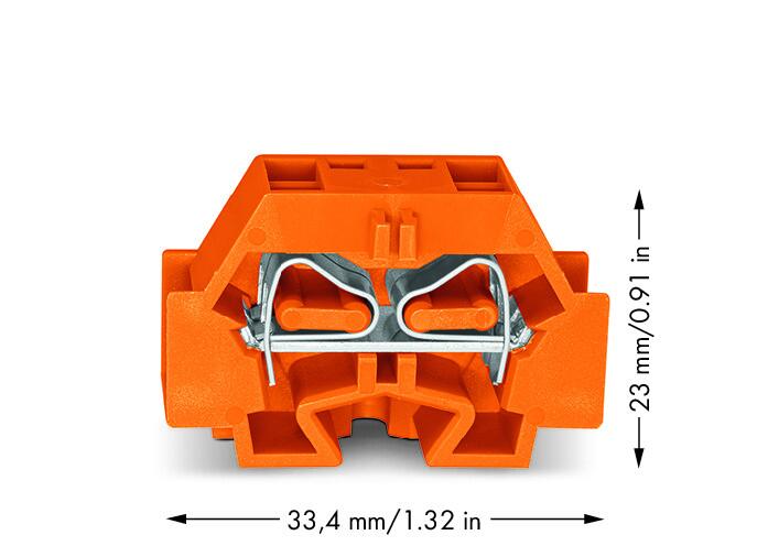 WAGO Klemmleiste 0,08-4qmm 24A 1p 12mm Serie 262 262-336 Thermopl or Federzug