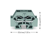 WAGO Klemmleiste 0,08-4qmm 32A 1p 12mm Serie 262 262-351 Thermopl gr Federzug