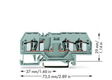 WAGO Reihenklemme 0,08-4qmm 1Etage 3kl Serie 281 281-610 gr 10A TS35