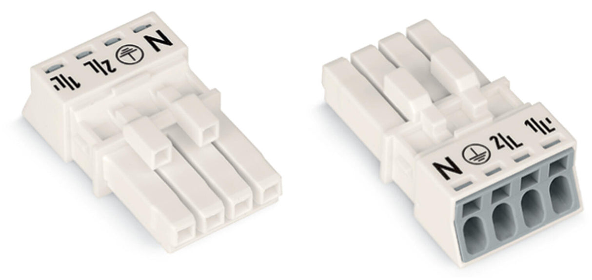 WAGO Steckverbinder Gebäude Buchse 4p Serie 890 890-224 Federzug 400V 16A