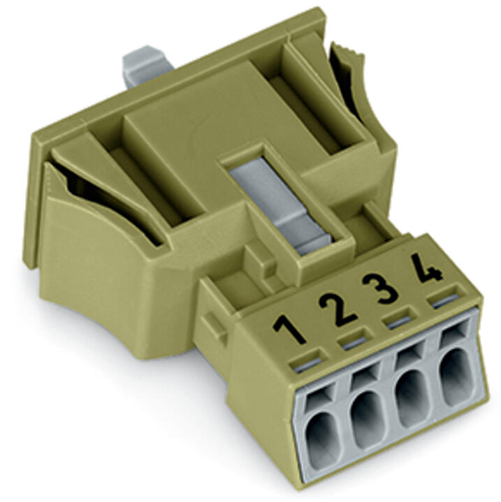 WAGO Gerätebuchse 4p ger Snap/schraub Serie 890 890-764/073-000 Federzug 400V