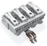 WAGO Klemmleiste 0,5-2,5qmm 24A 4p 40mm Serie 294 294-4324 Thermopl ws Federzug