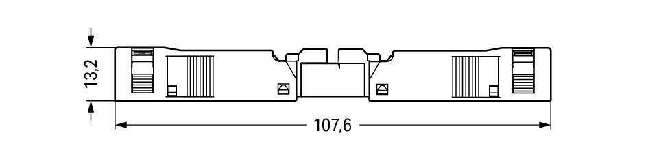 WAGO Steckverbinder Gebäude Stecker 2p Serie 890 890-132 Federzug 250V 16A