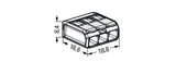 WAGO Steckklemme 3f 450V 32A 0,14-4qmm Serie 221 221-483 m.BetätiHebel