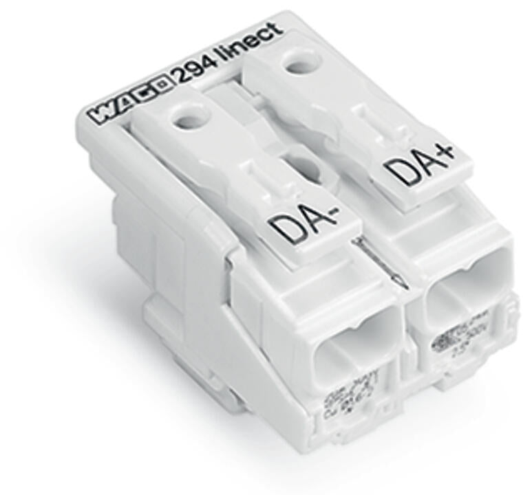 WAGO Klemmleiste 0,5-2,5qmm 24A 2p 20mm Serie 294 294-8032 Thermopl ws Federzug