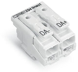 WAGO Klemmleiste 0,5-2,5qmm 24A 2p 20mm Serie 294 294-8032 Thermopl ws Federzug