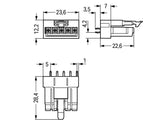 WAGO Steckverbinder Gebäude Buchse 5p Serie 890 890-885/011-000 Federzug 400V