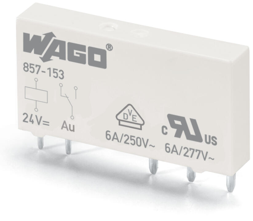 WAGO Schaltrelais 1W IP20 5x15x28mm 857-151 Steckanschl