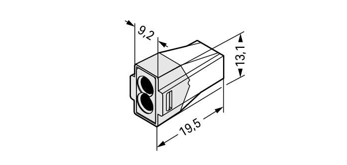 WAGO Steckklemme 2f 400V 32A 1,5-4qmm ws 773-602 f.Massivleit