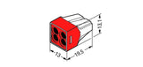 WAGO Steckklemme 4f 400V 32A 1,5-4qmm rt 773-604 f.Massivleit