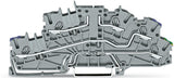 WAGO Installationsklemme 10A 0,25-4qmm 2003-6661 3pot gr erf.Abschlusspl