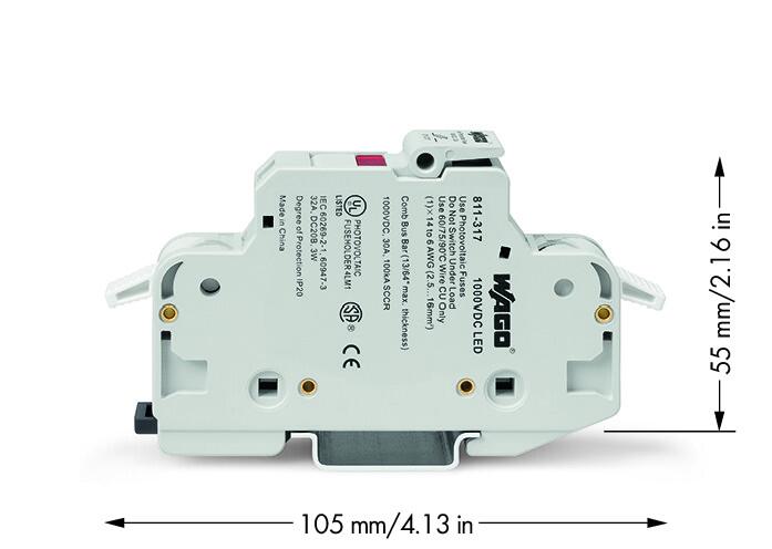 WAGO Sicherungshalter 10x38mm Serie 811 811-317