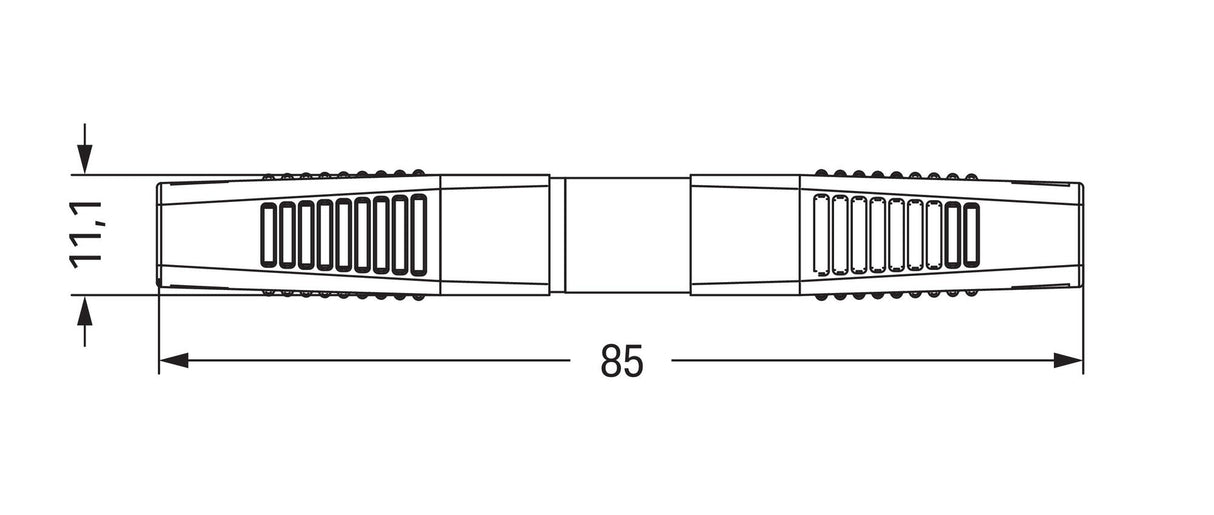WAGO Steckverbinder Gebäude Buchse 2p 3A Serie 893 893-1022 Federzug 50V 0,8qmm