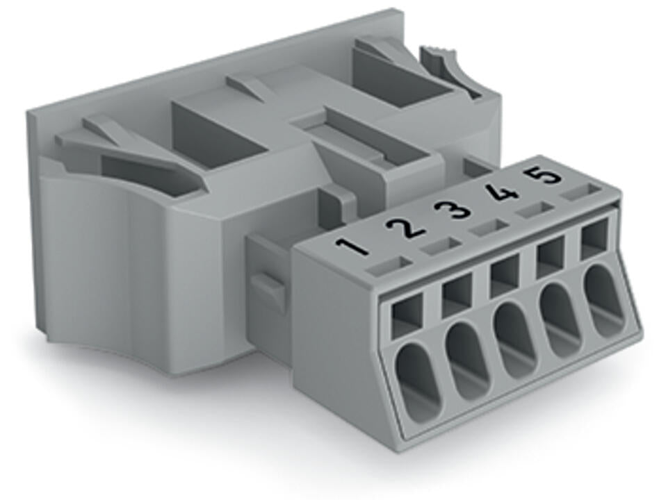 WAGO Gerätebuchse 5p ger Snap/schraub Serie 890 890-745/060-000 Federzug 400V