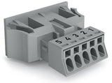 WAGO Gerätestecker 5p ger Snap/schraub Serie 890 890-755/060-000 Federzug 400V