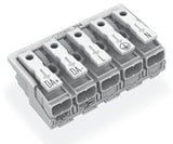 WAGO Klemmleiste 0,5-2,5qmm 24A 5p 50mm Serie 294 294-4035 Thermopl ws Federzug
