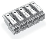 WAGO Klemmleiste 0,5-2,5qmm 24A 5p 50mm Serie 294 294-4045 Thermopl ws Federzug