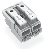 WAGO Klemmleiste 0,5-2,5qmm 24A 2p 20mm Serie 294 294-4072 Thermopl ws Federzug
