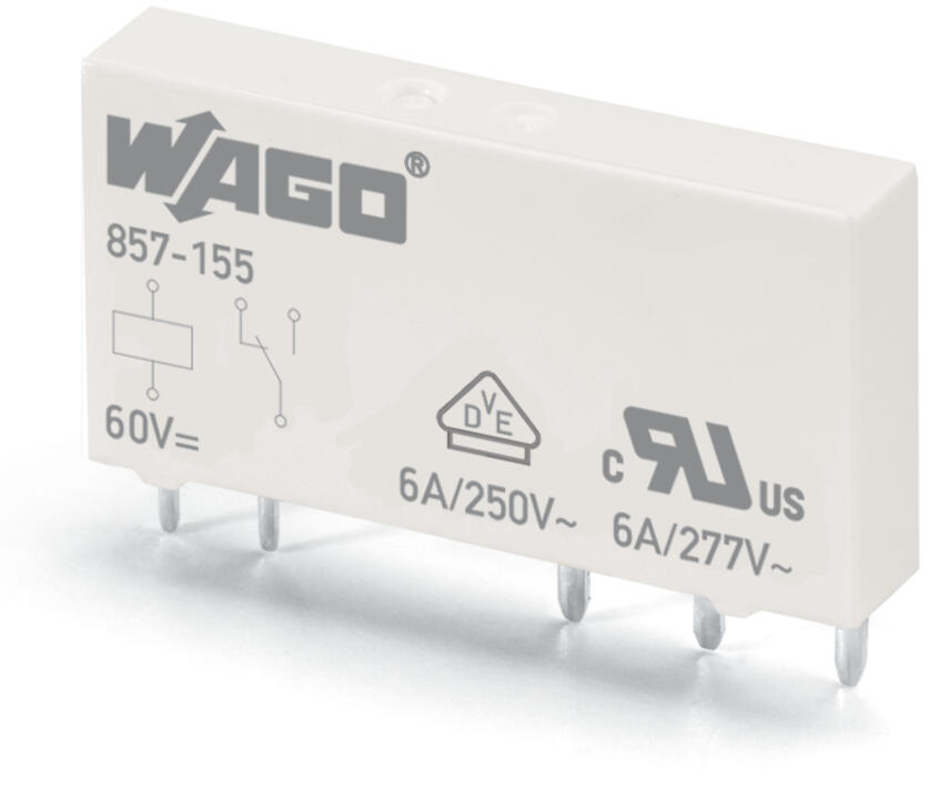 WAGO Schaltrelais 1W IP20 5x15x28mm LP Serie 857 857-155
