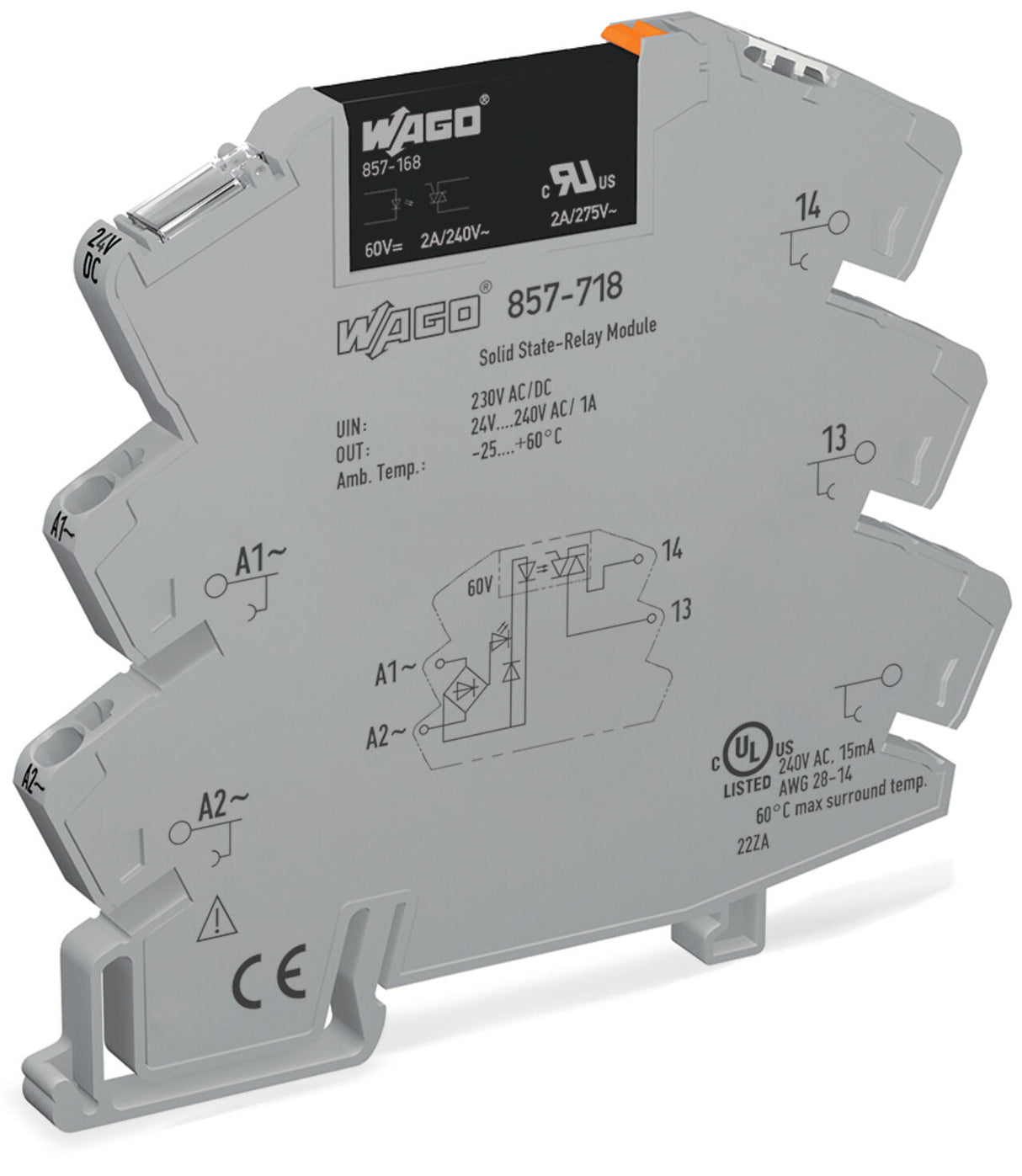 WAGO Optokoppler 230V 1A 24-240V LED Serie 857 857-718