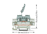 WAGO Reihenklemme 0,08-2,5qmm 2Etagen gr Serie 280 280-541 2kl 20A TS35