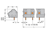 WAGO Printklemme 16f 1re gr RM=10,16 Serie 236 236-316 Federzug/Löt
