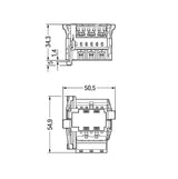 WAGO Gerätestecker 3p ger Einb/steck 25A Serie 770 770-6229 Federzug 250V 4qmm