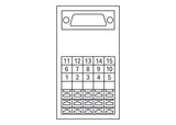 WAGO Übergabemodul 15p 125V 1A Federzug Serie 289 289-713 D-Sub 35x85x62mm TS35