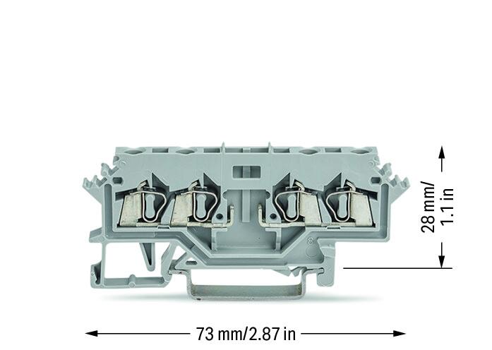 WAGO Bauelement-Reihenklemme 0,08-2,5qmm Serie 280 280-606/281-529 gr 1Etage 20A