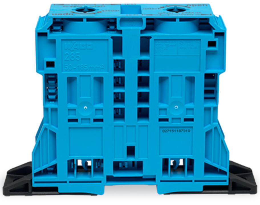 WAGO Reihenklemme 50-185qmm 1Etage 2kl Serie 285 285-1164 bl 353A TS35