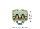 WAGO Reihenklemme 1Etage 4kl lgr 23A Serie 264 264-220 TS15