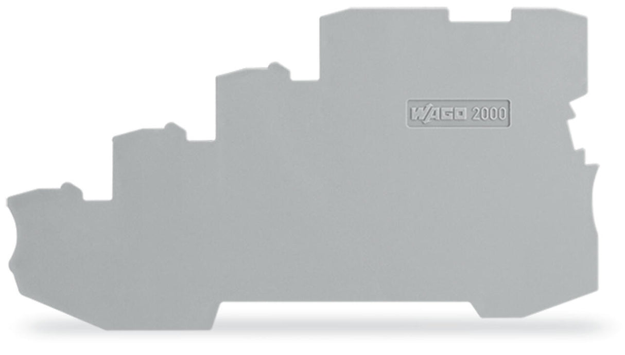 WAGO Abschl/Zwischenplatte rastb gr Serie 2000 2000-5491