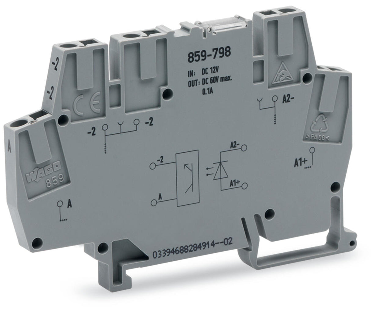 WAGO Optokoppler 8,4-15V 0,1A 9-60V LED Serie 859 859-798 elektr